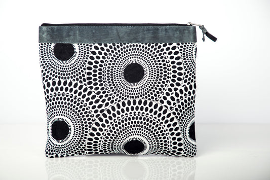 Set of Three Zipper Pouches - "Mwangaza"