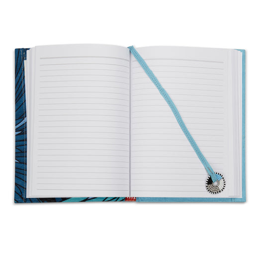 Notebook Wrapped in Kitenge Fabric, Medium- "Chrysanthemum"