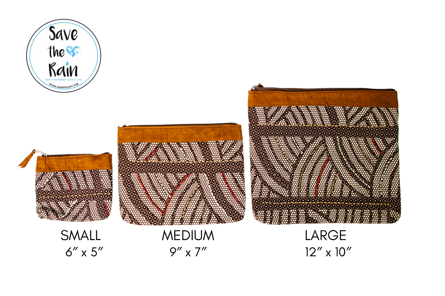 Zipper Pouch- "Mduara" Small