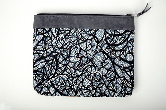 Zipper Pouch - "Matawi" Medium