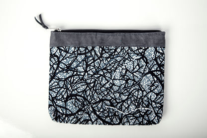 Set of Three Zipper Pouches - "Matawi"