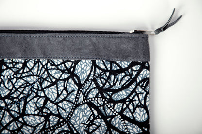 Set of Three Zipper Pouches - "Matawi"
