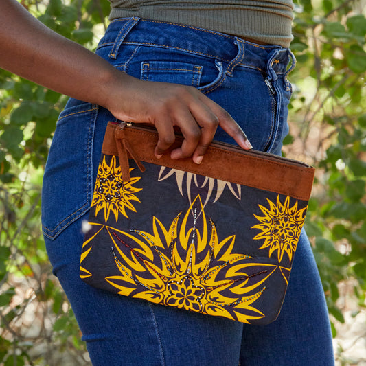 Zipper Pouch- "Dandelion"