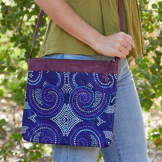 Crossbody Purse- "Grapes"