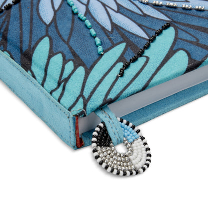 Notebook Wrapped in Kitenge Fabric, Medium- "Chrysanthemum"