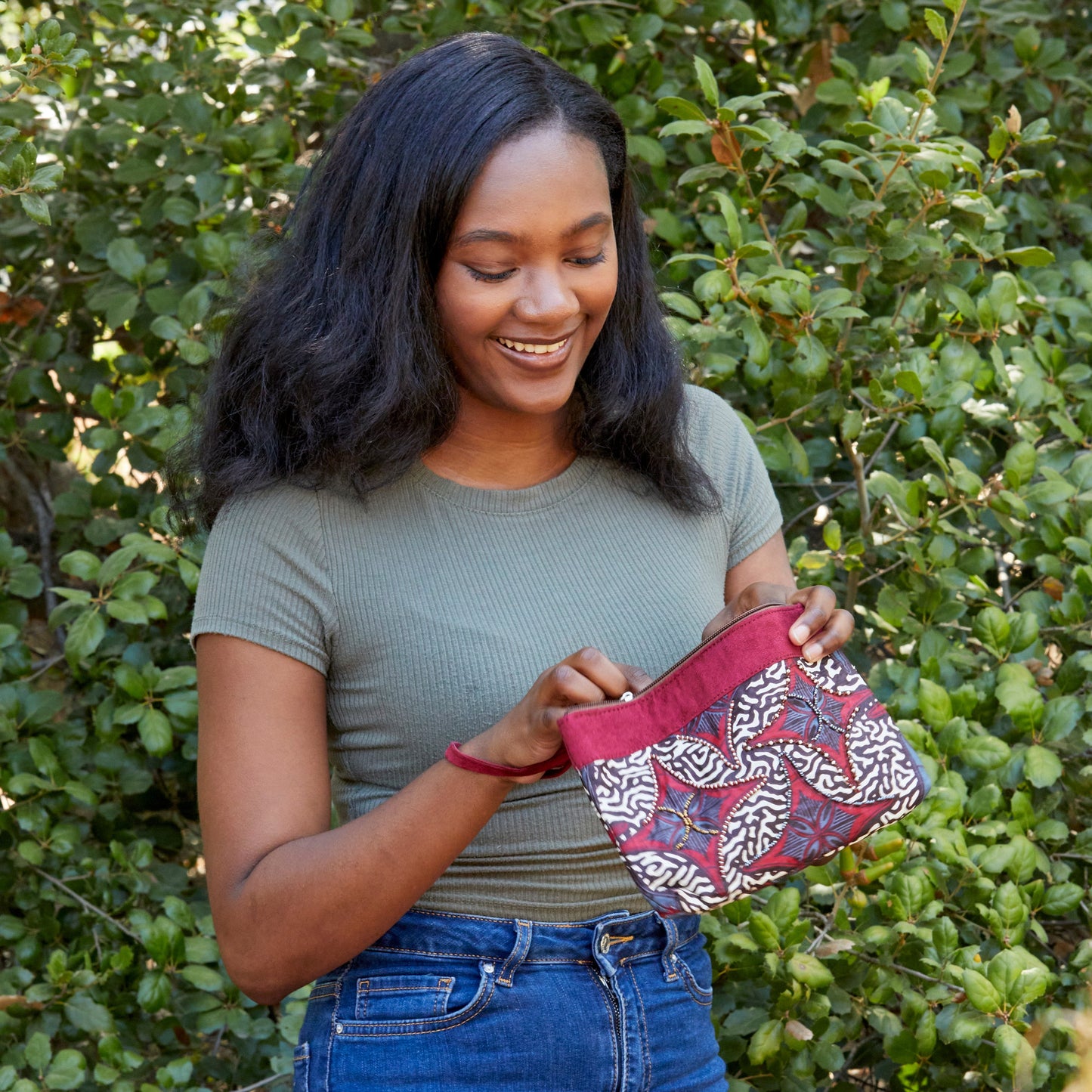 Wristlet Purse- "Inflorescence"