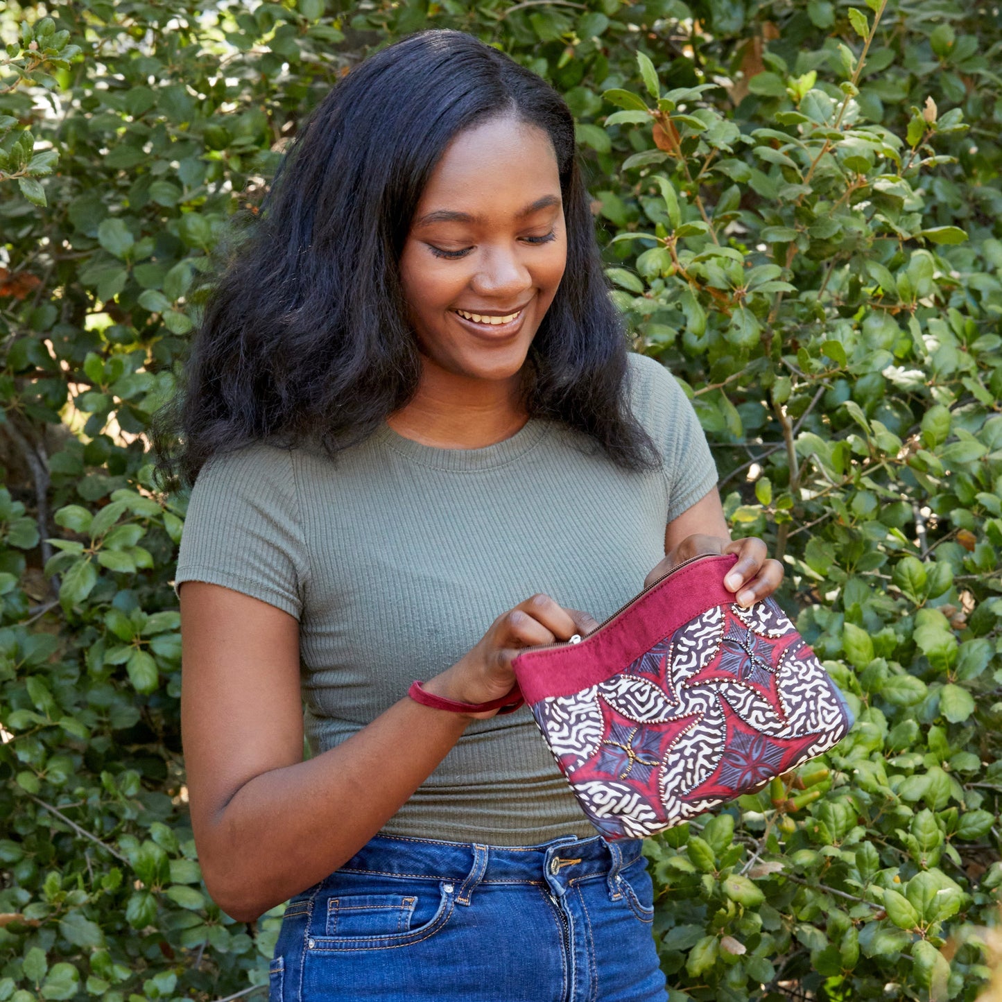 Wristlet Purse- "Chrysanthemum"