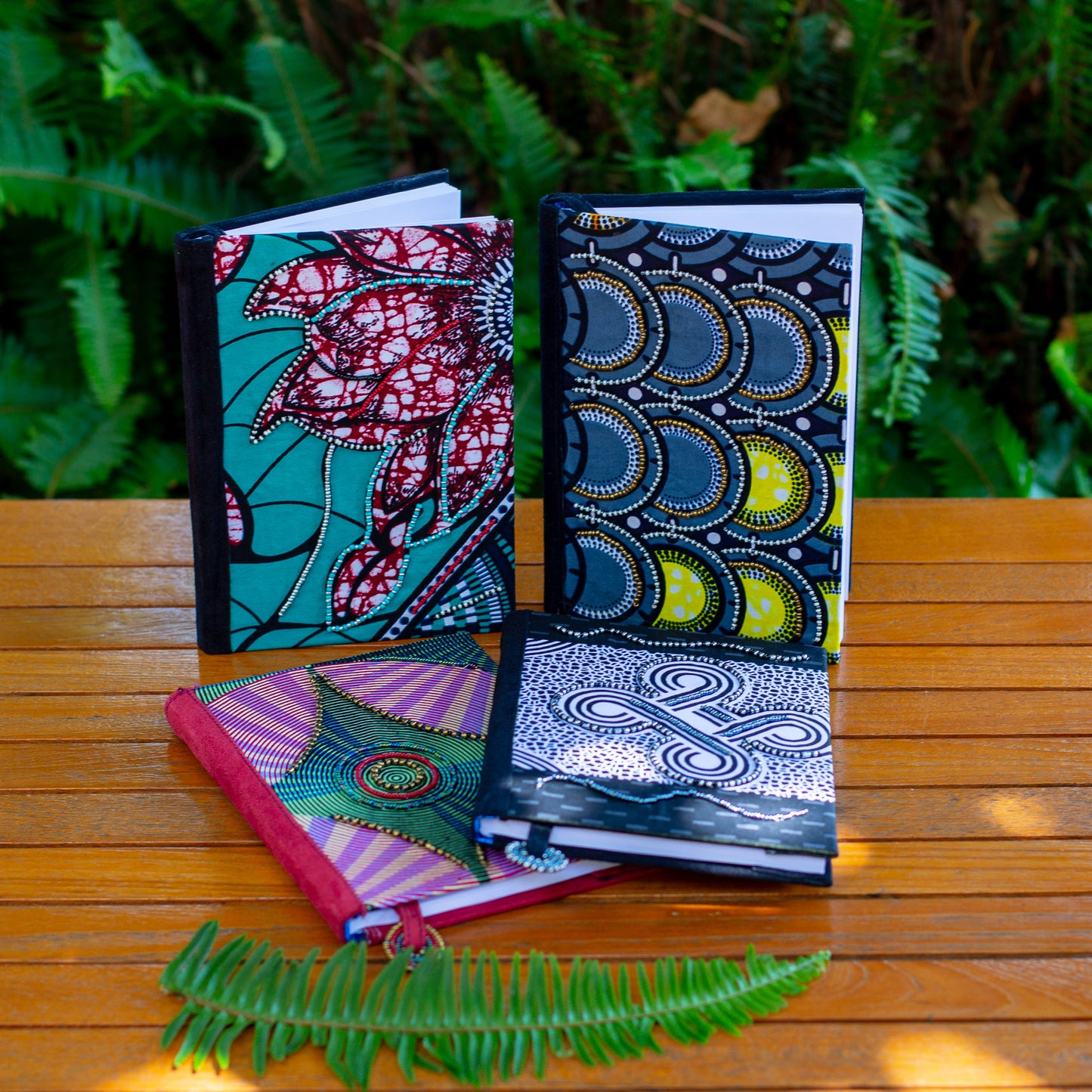 Notebook Wrapped in Kitenge Fabric, Medium- "Misc"