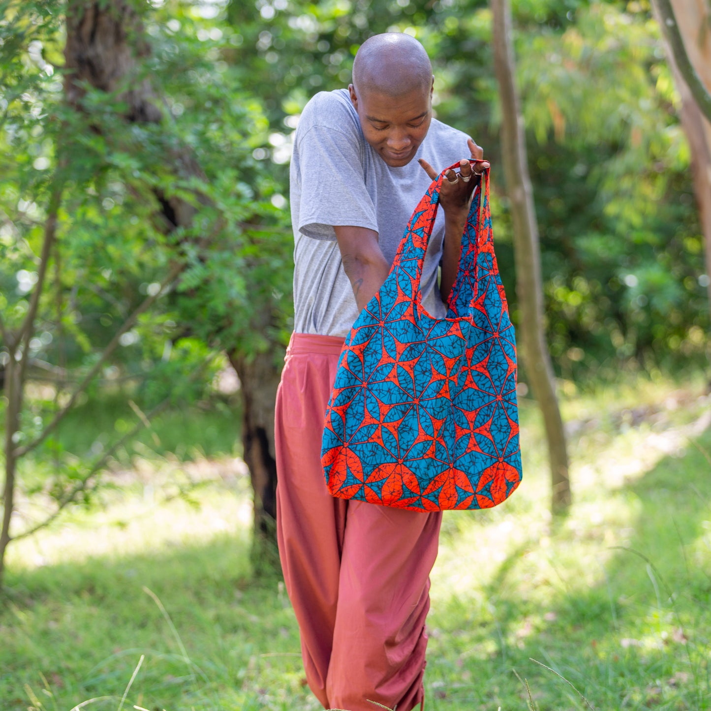Compact Kitenge Tote Bag- "Mystery Bundle of 3 Totes"