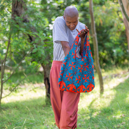 Compact Kitenge Tote Bag- "Mystery Bundle of 3 Totes"